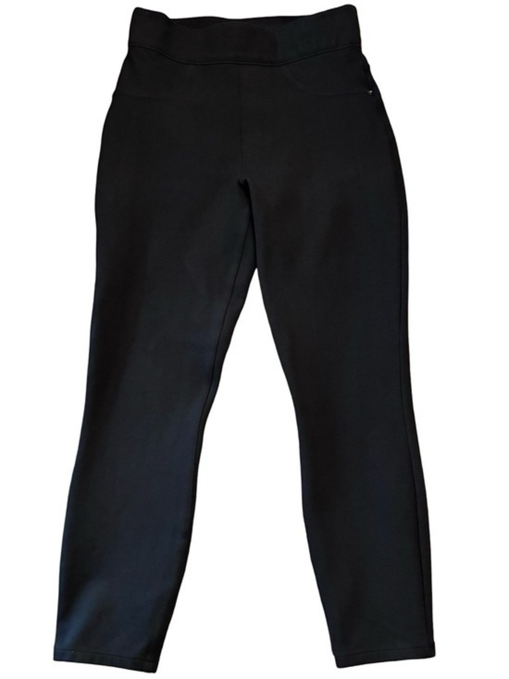 SPANX Black “Jean-ish” High-Waist Leggings, Size Extra Small.
